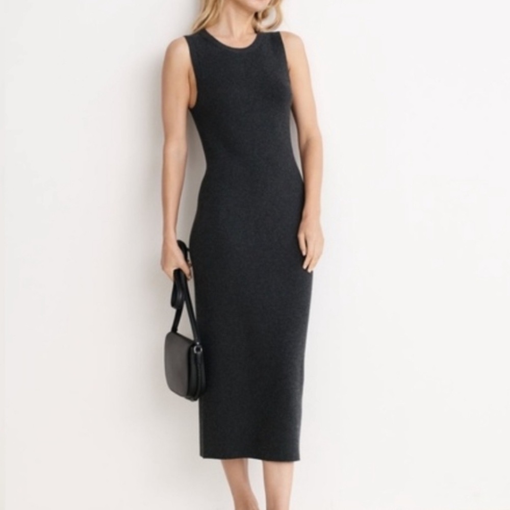 Jenni Kayne Sleeveless Cotton & Cashmere Blend
Sweater Dress XXL - Charcoal